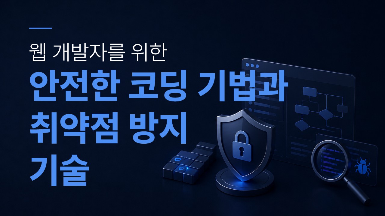 [PKG] 웹 개발자를 위한 안전한 코딩 기법과 취약점 방지 기술