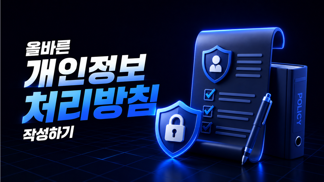 올바른 개인정보 처리방침 작성하기