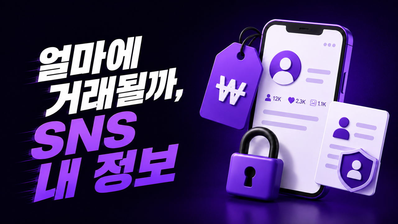 얼마에 거래될까, SNS 내정보
