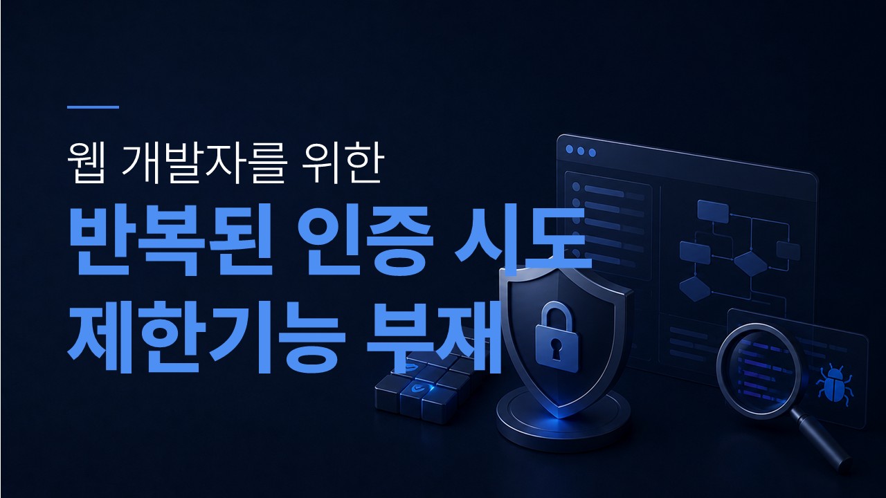 반복된 인증 시도 제한 기능 부재