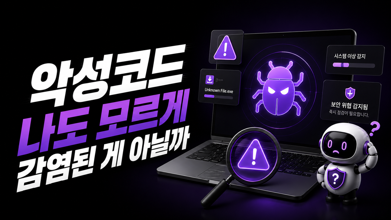 악성코드 나도 모르게 감염된 게 아닐까