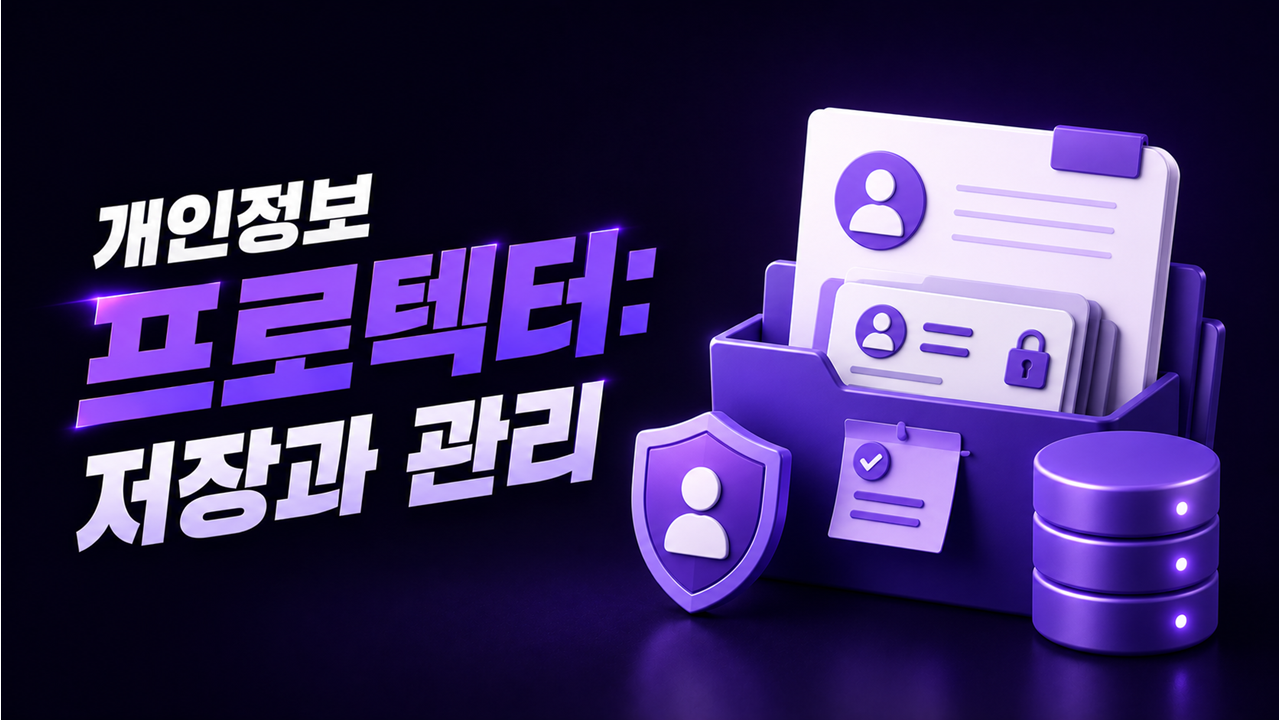 개인정보 프로텍터: 저장과 관리