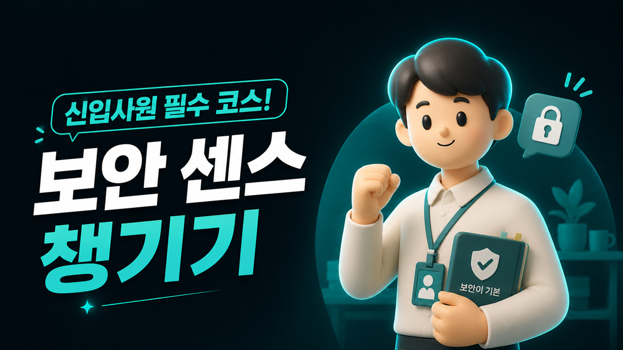 신입사원 필수 코스! 보안 센스 챙기기
